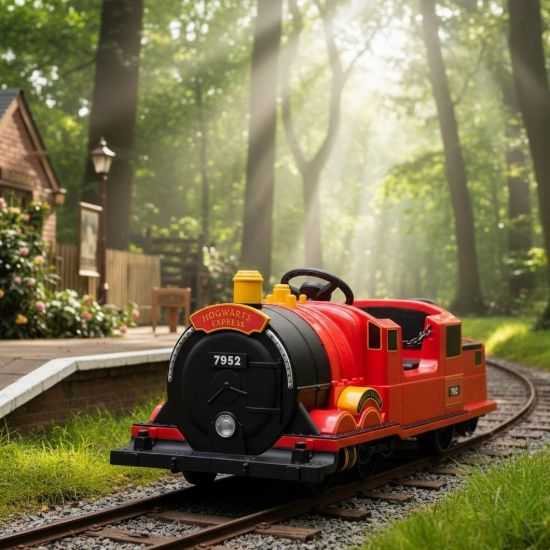 صورة قطار كهربائي للأطفال مع مركبة خلفية